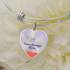 Non-Message Card Luxury Heart Bangle