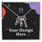 Multi Vertical Name Necklace