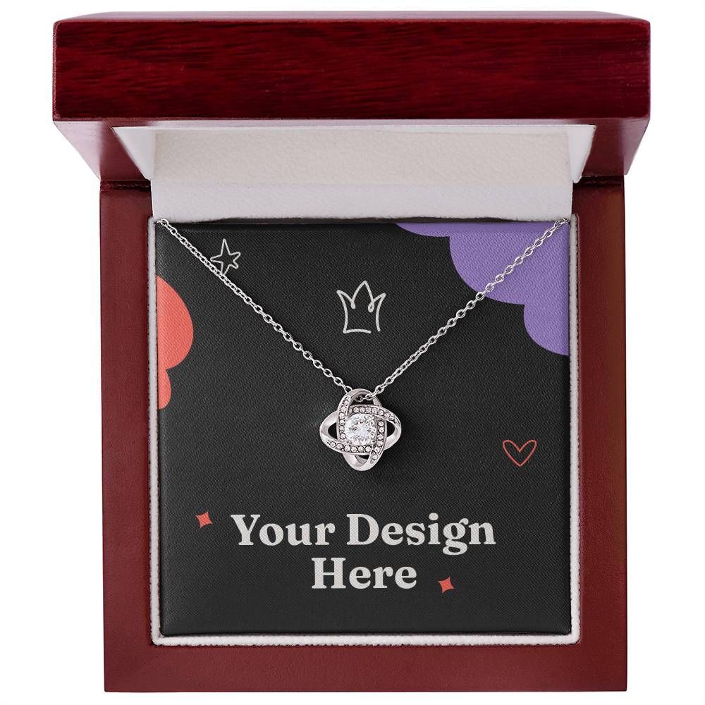 To My Wonderful Fiance Love knot necklace