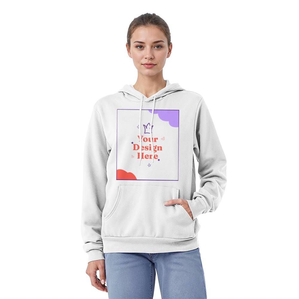 Bella + Canvas 3719 Unisex Pullover Hoodie Front Print