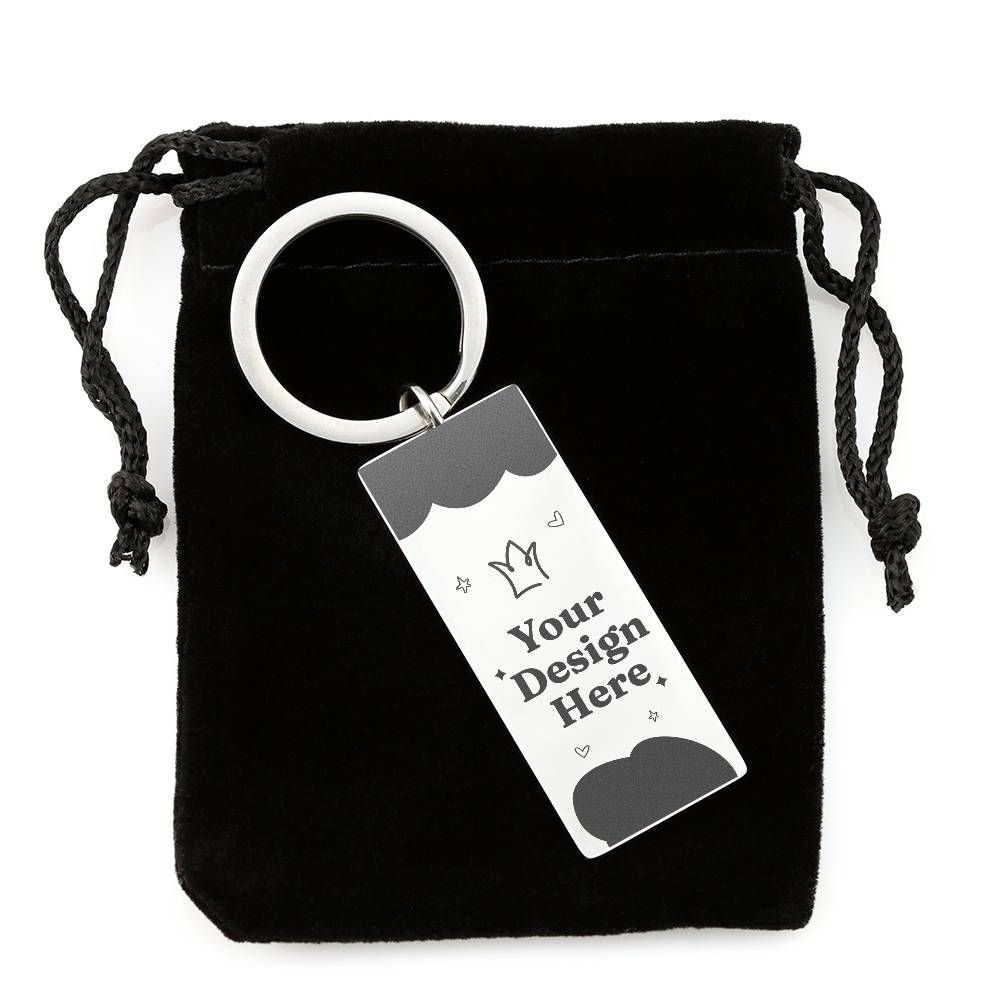 Engraved Rectangle Keychain