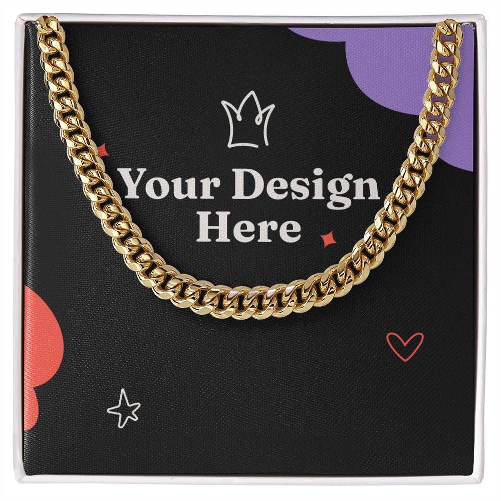 To My Wonderful Fiance Cuban Link Chain