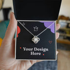 To My Wonderful Fiance Love knot necklace