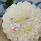 Non-Message Card Luxury Heart Bangle