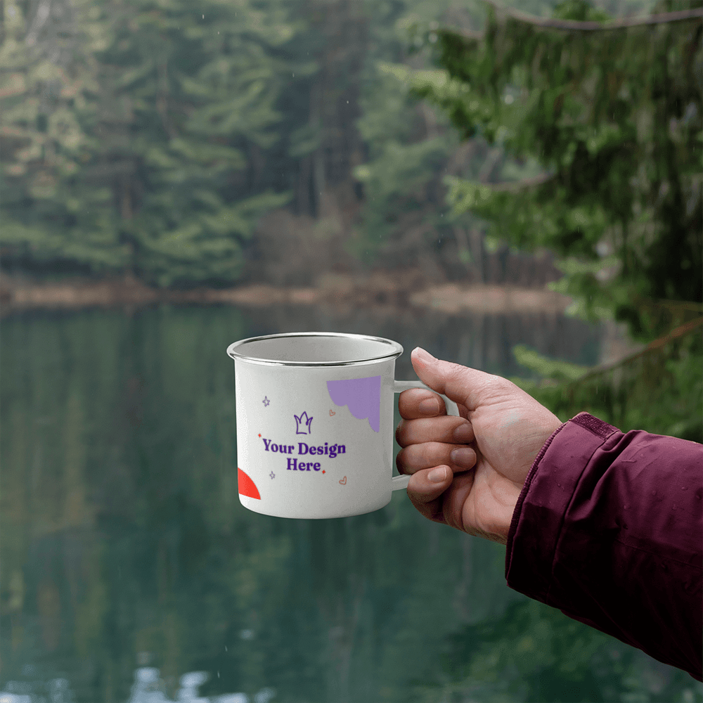 12oz Enamel Camping Mug