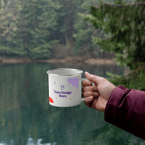 12oz Enamel Camping Mug