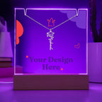 Keepsake Acrylic with Graduation Cap Name Necklace Bundle