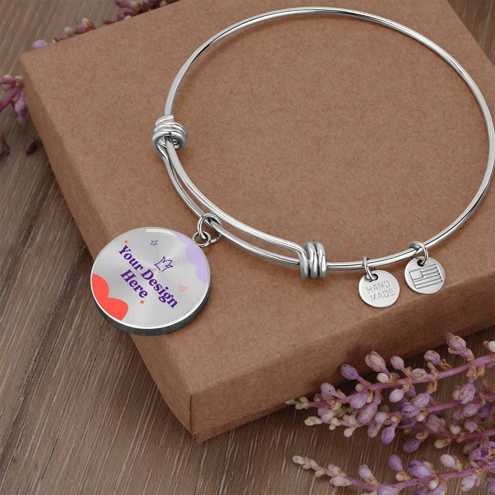 Non-Message Card Luxury Circle Bangle
