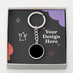Buyer Upload Graphic Circle Keychain