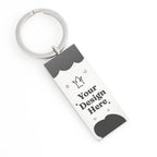 Engraved Rectangle Keychain