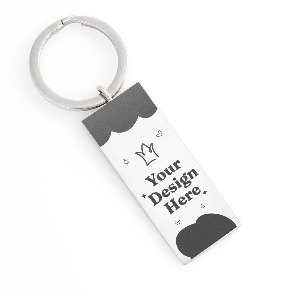 Engraved Rectangle Keychain