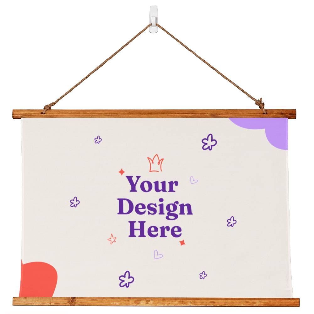 Wood Framed Wall Tapestry (Landscape)