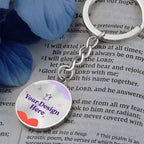 Graphic Circle Keychain