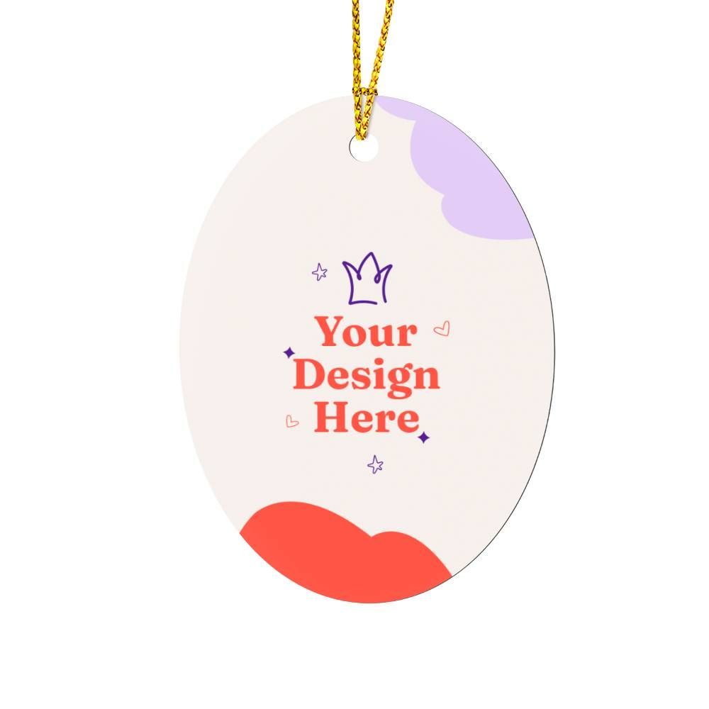 High Gloss Oval Ornament