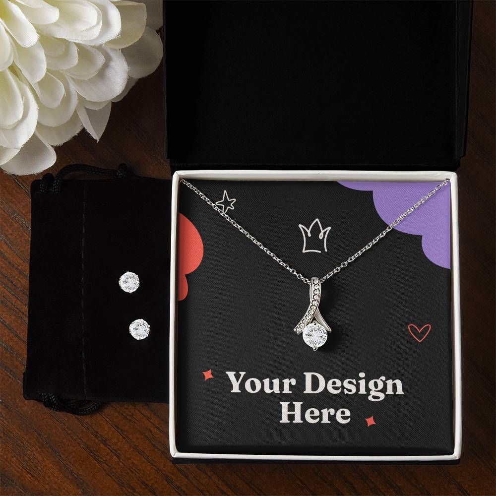 Alluring Beauty Necklace & Earring Set Bundle