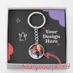 Buyer Upload Graphic Circle Keychain