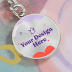 Graphic Circle Keychain