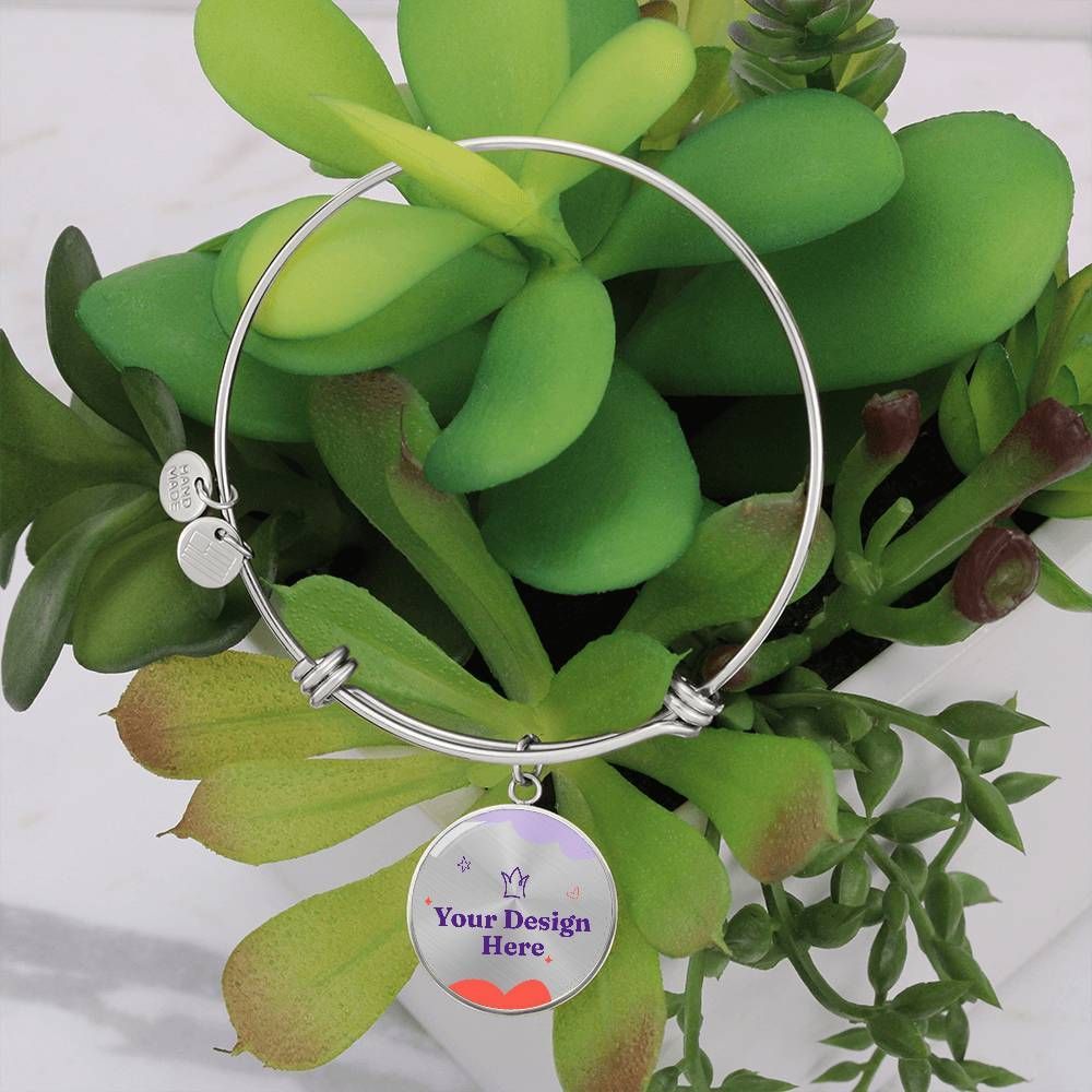 Non-Message Card Luxury Circle Bangle