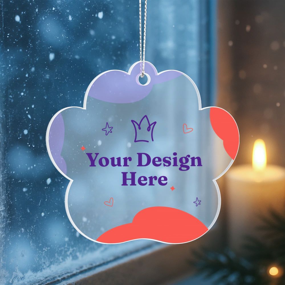 Acrylic Paw Ornament