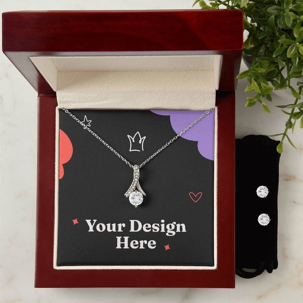 Alluring Beauty Necklace & Earring Set Bundle