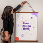 Wood Framed Wall Tapestry (Portrait)