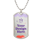 Luxury Graphic Dog Tag Necklace