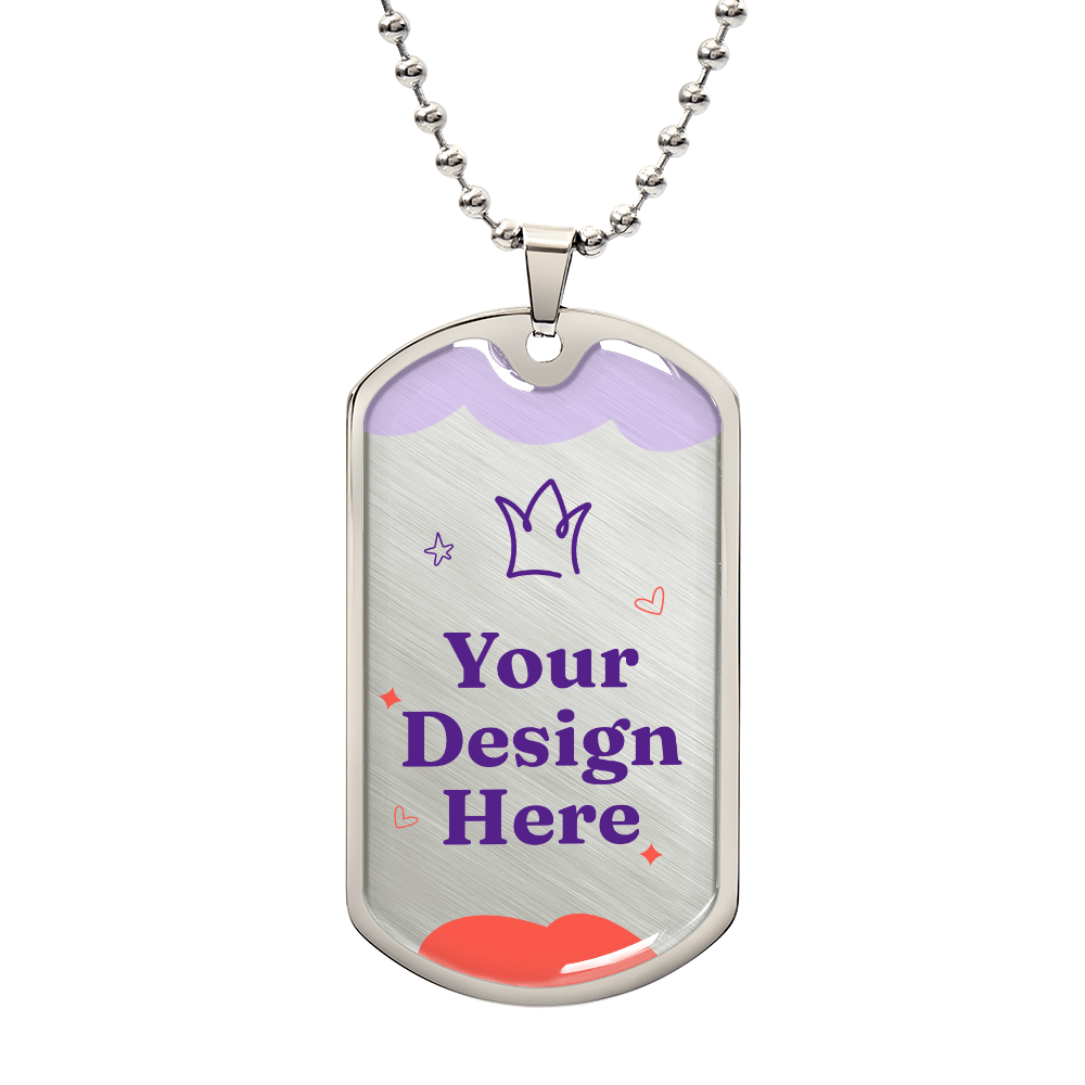 Luxury Graphic Dog Tag Necklace
