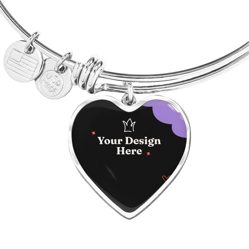 Buyer Upload Luxury Heart Bangle