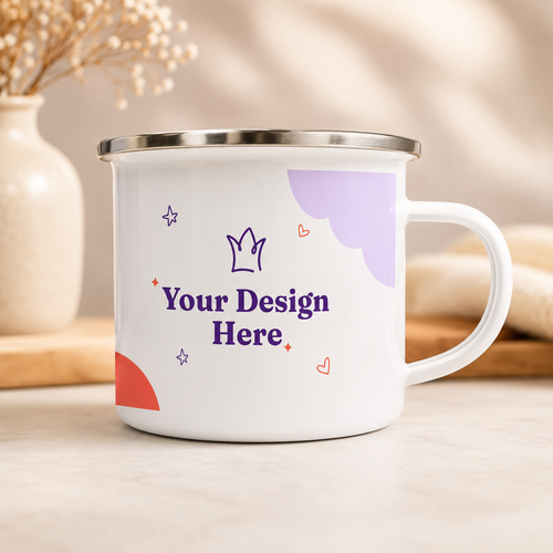 12oz Enamel Camping Mug