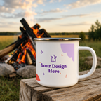 12oz Enamel Camping Mug