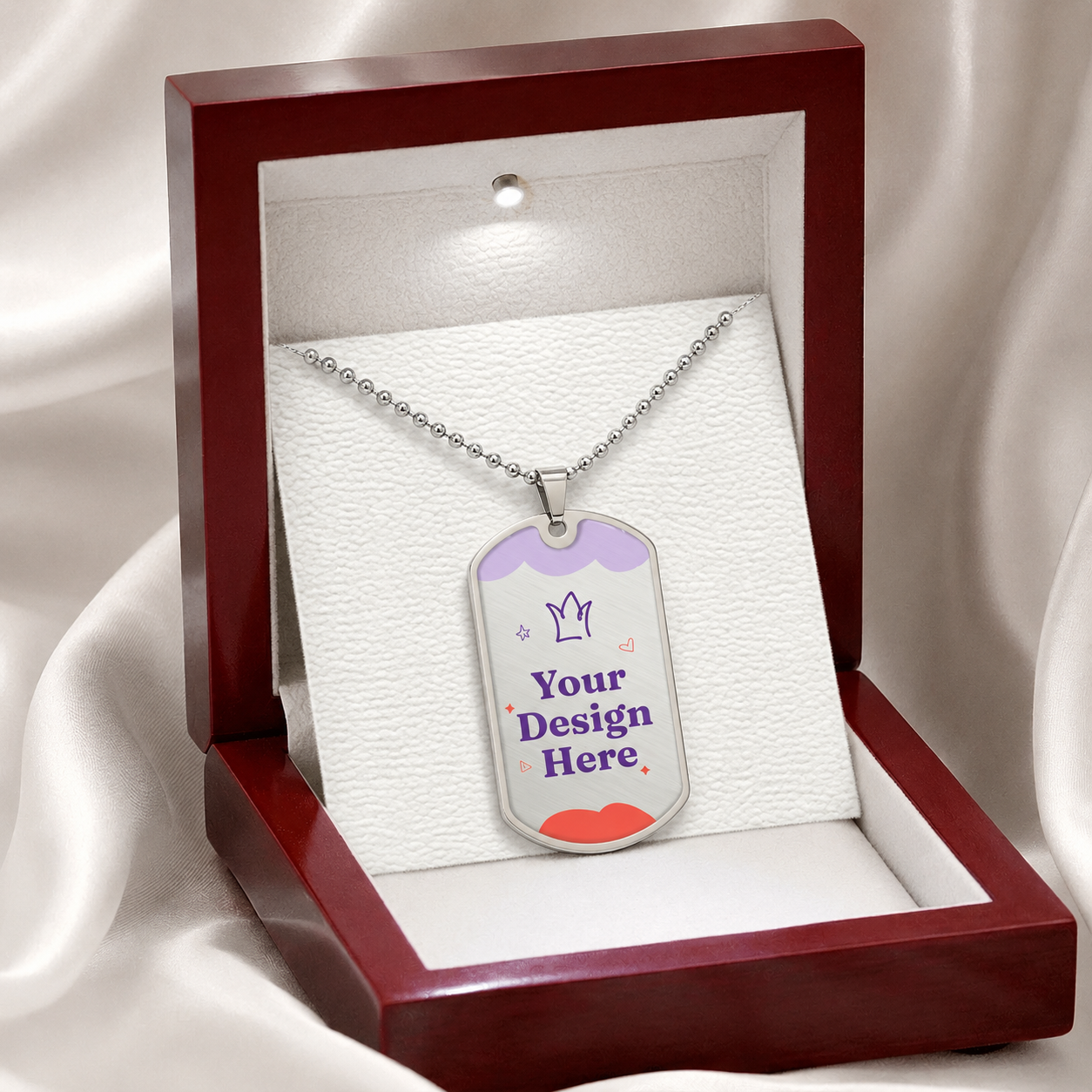 Luxury Graphic Dog Tag Necklace