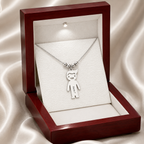 Engraved Kid Charm Necklace
