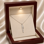 Non-Message Card Vertical Name Necklace