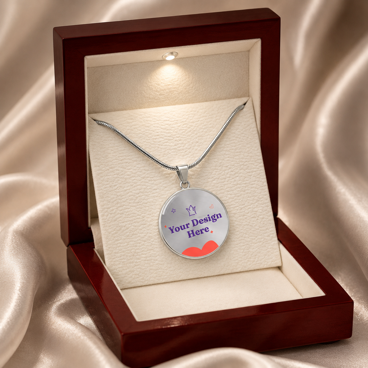 Luxury Graphic Circle Necklace