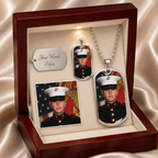 Buyer Upload Dog Tag Necklace with Engraving