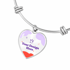 Non-Message Card Luxury Heart Bangle