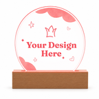 Engraved Acrylic Circle Plaque