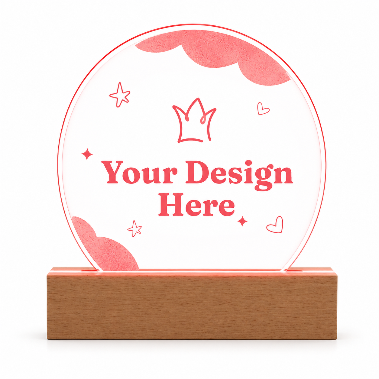 Engraved Acrylic Circle Plaque