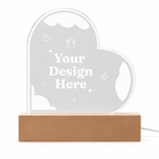 Engraved Acrylic Heart Plaque