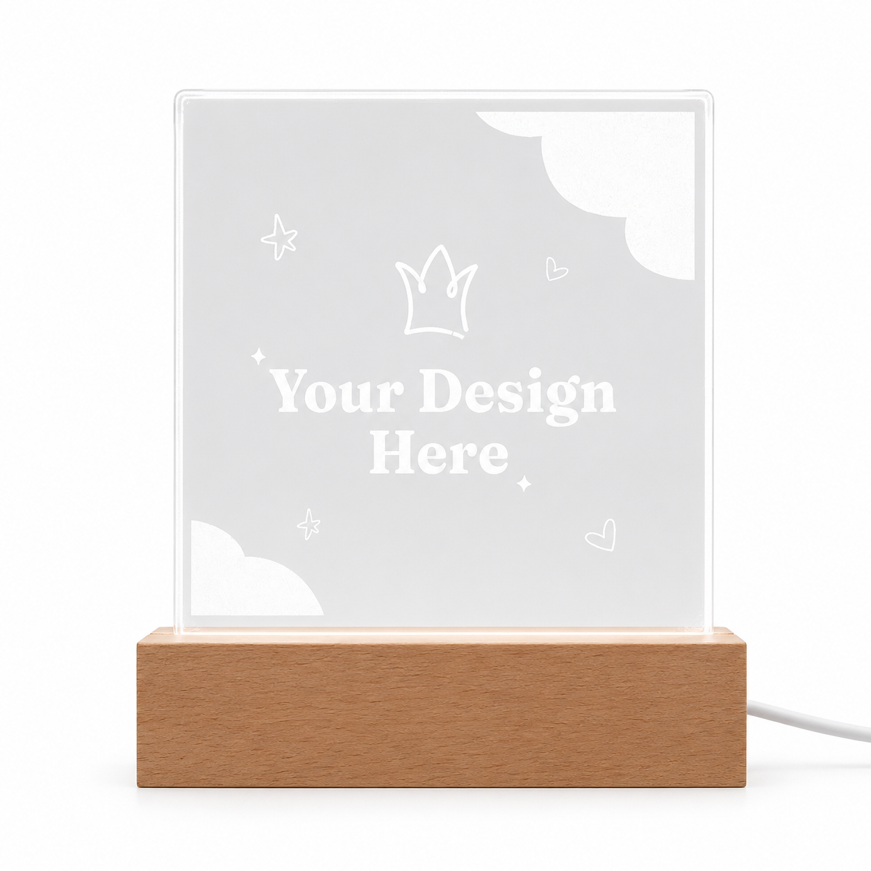 Engraved Acrylic Square Plaque