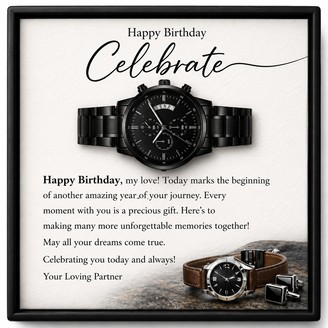 Chronograph Watch For Birthday