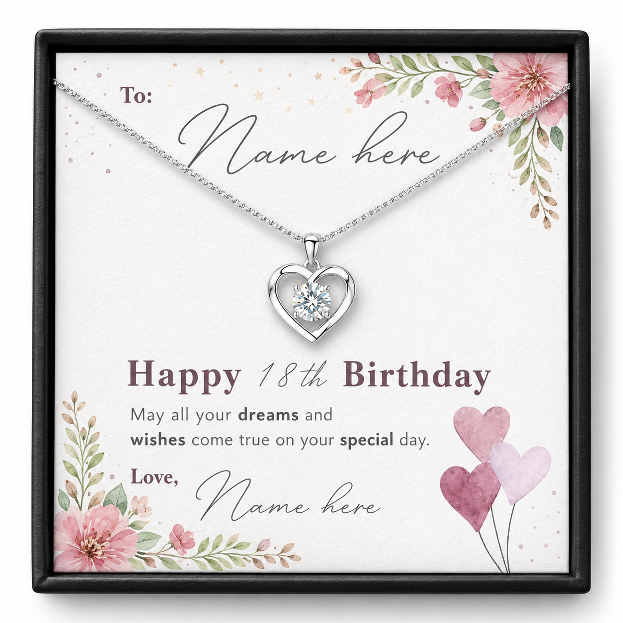 Forever Love Necklace for Birthday