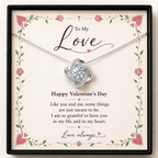 Love Knot Necklace for Valentines day