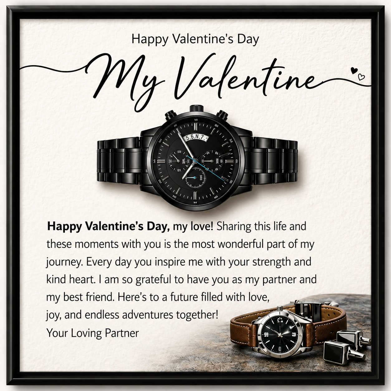 Chronograph Watch For Valentine’s Day