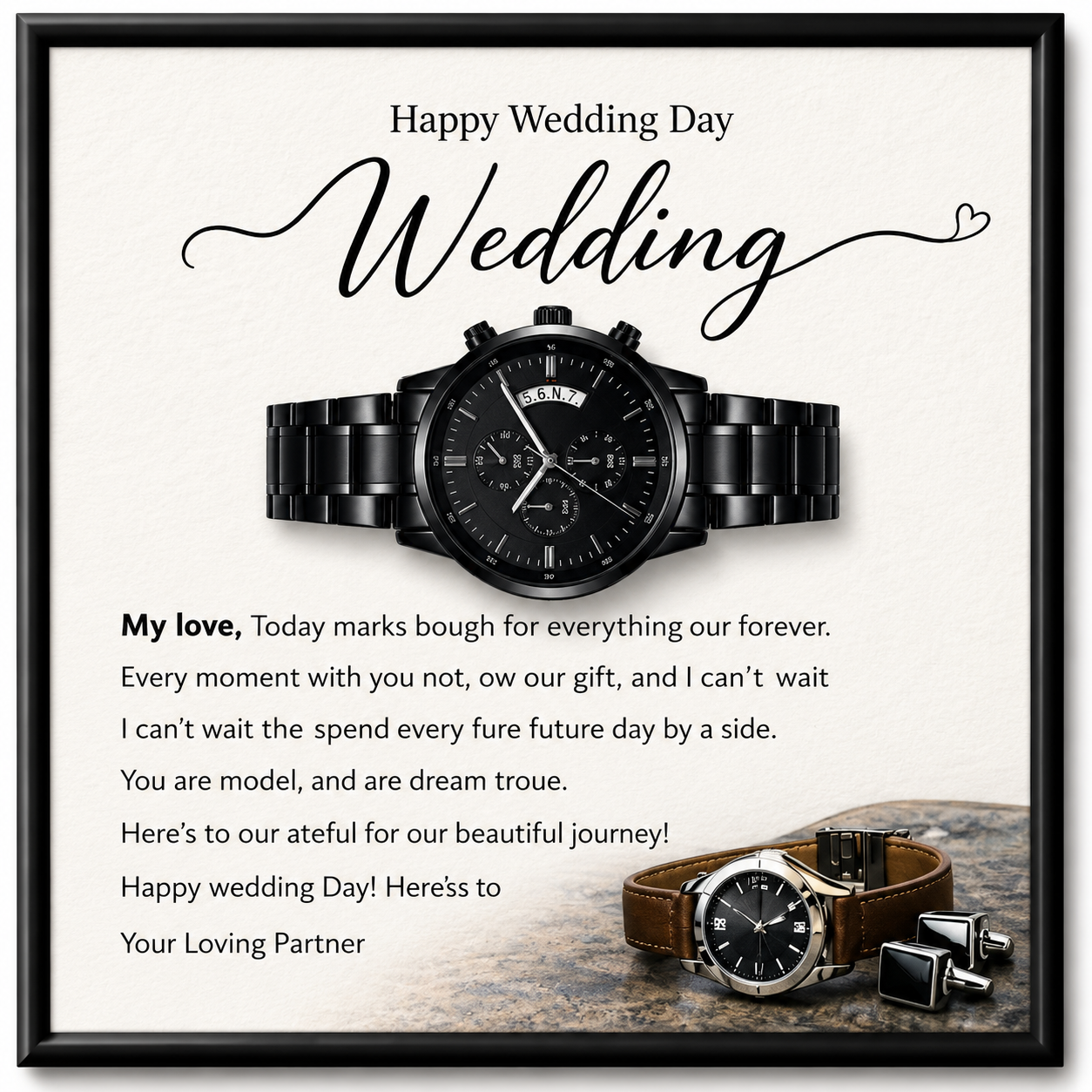 Chronograph Watch For Wedding