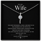 To My Wonderful Wife Alluring Beauty Necklace
