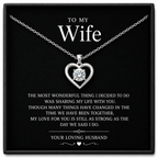 To My Wonderful Wife Forever Love Necklace