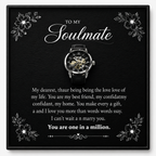 To My Wonderful Soulmate Openwork Watch