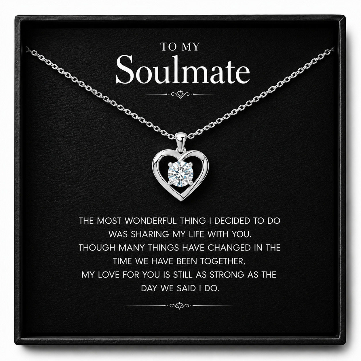 To My Wonderful Soulmate Forever Love Necklace
