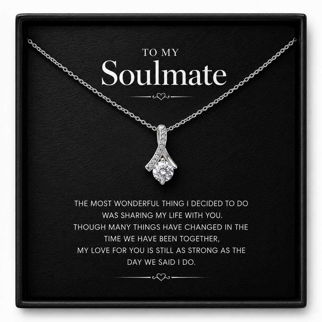 To My Wonderful Soulmate Alluring Beauty Necklace